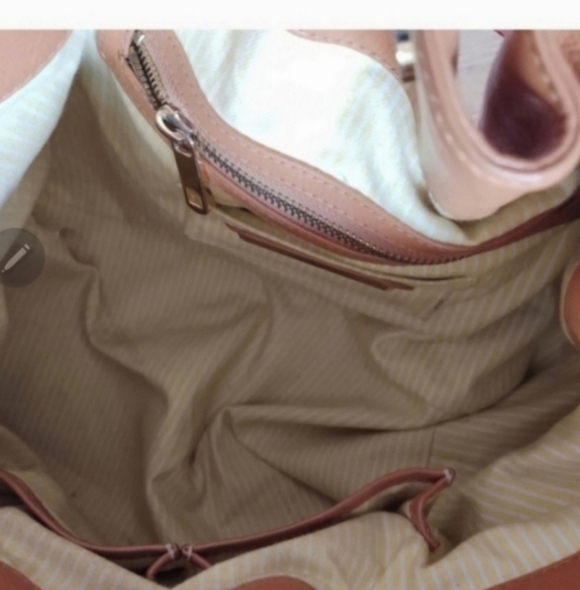 🍂🍁RARE Rebecca minkoff Devote tan pink leather tote purse - Picture 10 of 10